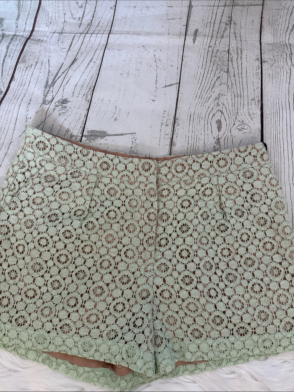 Victoria Beckham for Target Mint Green Lace Shorts size 8